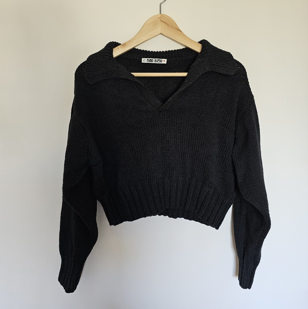 Ciao Lucia black cotton Milano pullover xs